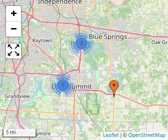 Area schools map